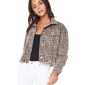 Free People cheetah Printed Jacket